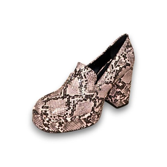 HUGO Lilah Women's Multicolor Leather Pump Loafers US 7 4-Inch Heel MSRP $383 - Picture 1 of 4